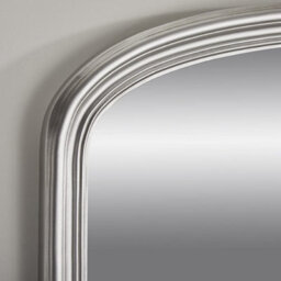 The Online Mirror Shop Overmantle Mirror Osborne Arched Shape With Silver Frame- H 94Cm X W 119Cm X D 4Cm For Hanging Above The Fireplace, Dressing Table - thumbnail 4