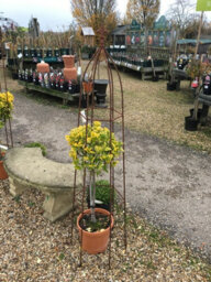 Poppy Forge Gothic 6Ft Obelisk Bare Metal/ready To Rust - Garden Plant Border Support - Solid Steel - L40.7 X W40.7 X H182.9 Cm - thumbnail 3