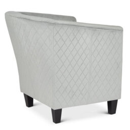 Bravich Stilo Tub Chair - Velvet Light Grey - thumbnail 7