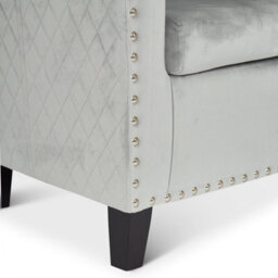 Bravich Stilo Tub Chair - Velvet Light Grey - thumbnail 6