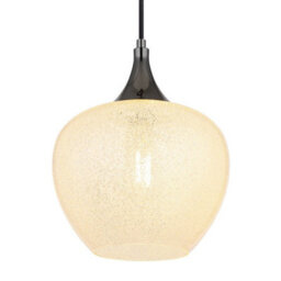 Luminosa Lighting Luminosa Maxy 24Cm Dome Pendant Ceiling Light Gunmetal Clear Glass Shade 1X E27 - thumbnail 3