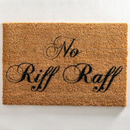 Artsy Doormats No Riff Raff Doormat - Regular 60X40Cm - thumbnail 4