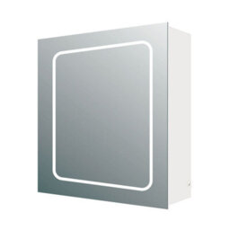 Plum&clay Midas Single Led Bathroom Mirrored Wall Cabinet (H)63Cm (W)50Cm