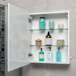 Plum&clay Midas Single Led Bathroom Mirrored Wall Cabinet (H)63Cm (W)50Cm - thumbnail 5