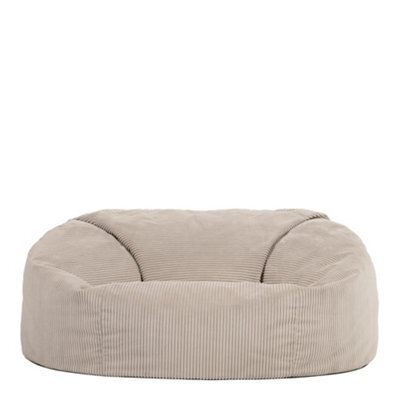 icon Soul Giant Corduroy Bean Bag Natural 2-Seater Bean Bag Chair - image 1