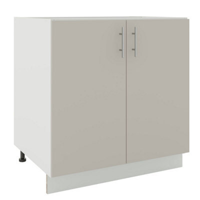 Jd Greta Adjustable Legs Kitchen Base Unit 800mm Storage Cabinet With Door Shelf 80Cm - Cashmere Matt - image 1