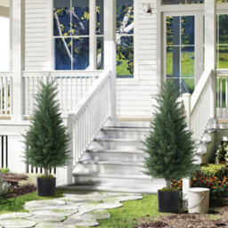Homcom Set Of 2 Decorative Artificial Plant, Fake Plants For Home Decor - thumbnail 1