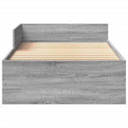 Berkfield Bed Frame Without Mattress Grey Sonoma 90X190 Cm Single Engineered Wood - thumbnail 5