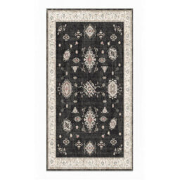 Decoranddecor Rug, Washable Rugs, Bedroom Kitchen Rugs, 80X150Cm, Non-Slip, Pet Friendly, Low Pile, Traditional Rug - Isla - thumbnail 2