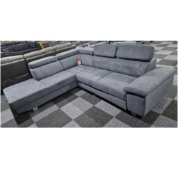 Luton Sofabed Left Hand Facing Corner With Storage Box Grey