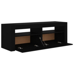 Berkfield Tv Cabinet With Led Lights Black 120X35X40 Cm - thumbnail 7