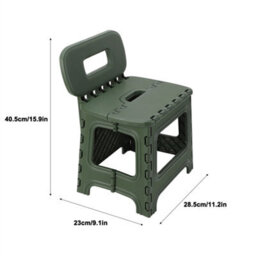 Green S-Folding Step Stool Camping Chairs Portable Folding Outdoor Beach Picnic Chair - thumbnail 2