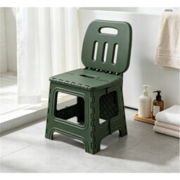Green S-Folding Step Stool Camping Chairs Portable Folding Outdoor Beach Picnic Chair - thumbnail 5
