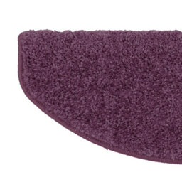 Floordirekt Barcelona Self Adhesive Edged Soft Shaggy Stair Tread Mat For Indoor Stairs Semicircular Purple 23.5 X 65 Cm - thumbnail 4