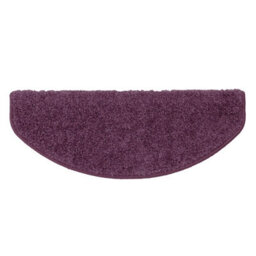 Floordirekt Barcelona Self Adhesive Edged Soft Shaggy Stair Tread Mat For Indoor Stairs Semicircular Purple 23.5 X 65 Cm - thumbnail 2