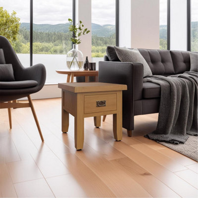 Fwstyle Side Lamp Table Solid Oak - image 1