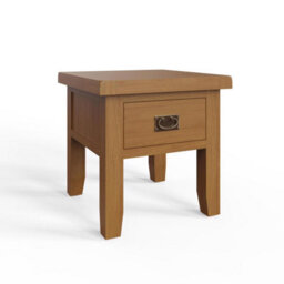 Fwstyle Side Lamp Table Solid Oak - thumbnail 2