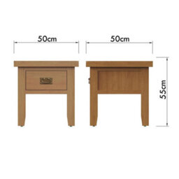 Fwstyle Side Lamp Table Solid Oak - thumbnail 5