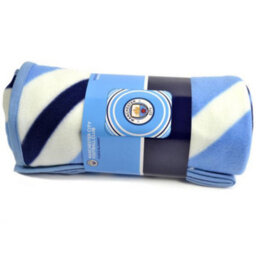 Manchester City Fc Fleece Pulse Blanket Blue/white (One Size) - thumbnail 5