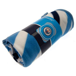 Manchester City Fc Fleece Pulse Blanket Blue/white (One Size) - thumbnail 3