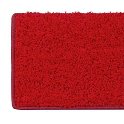Floordirekt Sphinx Self Adhesive Edged Soft Shaggy Stair Tread Mat For Indoor Stairs Rectangular Red 23.5 X 65 Cm - thumbnail 3