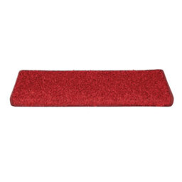 Floordirekt Sphinx Self Adhesive Edged Soft Shaggy Stair Tread Mat For Indoor Stairs Rectangular Red 23.5 X 65 Cm - thumbnail 4