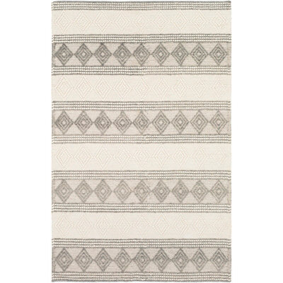 Livabliss Hygge-Hand Woven Charcoal White Wool Cottage Living Dining Bedroom Rug 152 X 229 Cm Easy Care, Non Shedding - image 1