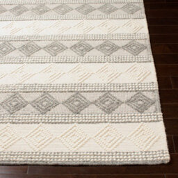 Livabliss Hygge-Hand Woven Charcoal White Wool Cottage Living Dining Bedroom Rug 152 X 229 Cm Easy Care, Non Shedding - thumbnail 5
