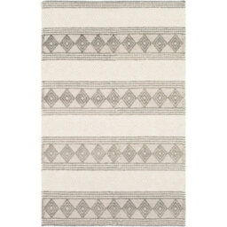 Livabliss Hygge-Hand Woven Charcoal White Wool Cottage Living Dining Bedroom Rug 152 X 229 Cm Easy Care, Non Shedding