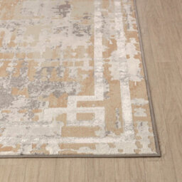 Livabliss Lustro-Abstract Beige Grey Off-White Modern Marble Living Dining Bedroom Rug 80 X 150 Cm Easy Care, Non Shedding - thumbnail 5