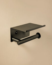 Cosmic Paper Holder With Cover Brushed Black Pvd Architect Sp - thumbnail 2