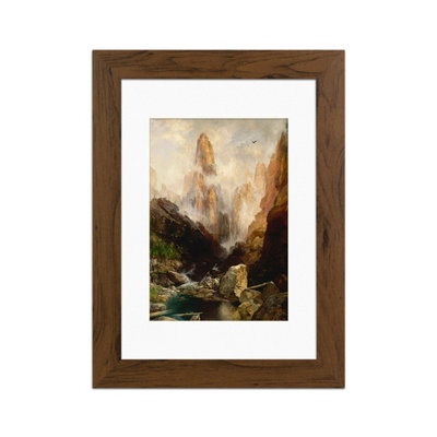 Ak Frames Walnut 7X5 Frame With 6X4 Mount And Perspex Front - image 1
