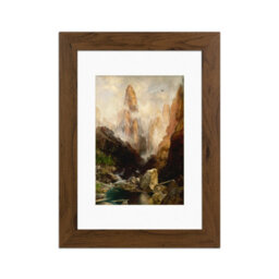 Ak Frames Walnut 7X5 Frame With 6X4 Mount And Perspex Front - thumbnail 1