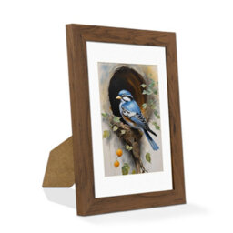 Ak Frames Walnut 7X5 Frame With 6X4 Mount And Perspex Front - thumbnail 2