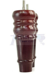 L&F 4 Replacement Furniture Feet Antique Mahogany Turned Wooden Legs 165mm High Settee Chairs Sofas Footstools M10 (10mm) Tsp2071 - thumbnail 5