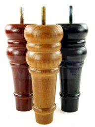 L&F 4 Replacement Furniture Feet Antique Mahogany Turned Wooden Legs 165mm High Settee Chairs Sofas Footstools M10 (10mm) Tsp2071 - thumbnail 9