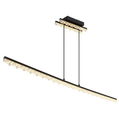 Luminosa Lighting Luminosa Hilton Bar Pendant Ceiling Light Matt Black Led 3000K - image 1