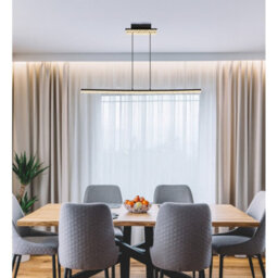 Luminosa Lighting Luminosa Hilton Bar Pendant Ceiling Light Matt Black Led 3000K - thumbnail 2