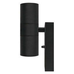 Long Life Lamps Company Black Outdoor Up Down Wall Light Dusk Till Dawn Sensor Stainless Steel Ip65 Zlc090B - thumbnail 3