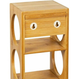 Bamboo Wooden Free Floor Standing Wine Rack Bottle Holder Organizer 5 Bottle - thumbnail 4
