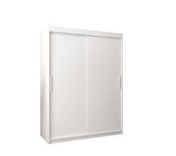 Arte Tokyo Contemporary 2 Sliding Door Wardrobe 5 Shelves 2 Rails White Matt (H)2000mm (W)1500mm (D)620mm - thumbnail 1