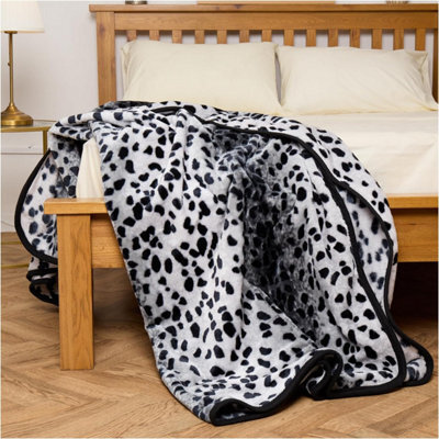 Gc Gaveno Cavailia New Jungle Skin Throw 150X200 Dark Grey Warm & Cosy Blanket - image 1
