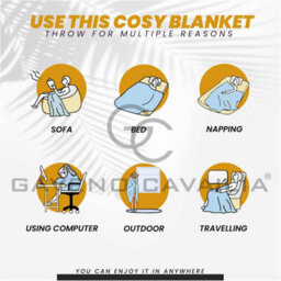 Gc Gaveno Cavailia New Jungle Skin Throw 150X200 Dark Grey Warm & Cosy Blanket - thumbnail 4