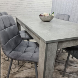 Kosy Koala Dining Table Set Of 4 Kitchen Dining Table And 4 Grey Tufted Velvet Chairs - thumbnail 9