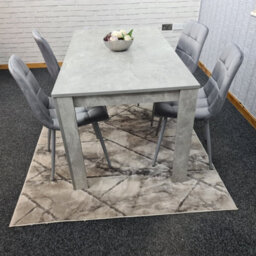 Kosy Koala Dining Table Set Of 4 Kitchen Dining Table And 4 Grey Tufted Velvet Chairs - thumbnail 8