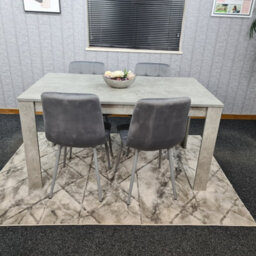 Kosy Koala Dining Table Set Of 4 Kitchen Dining Table And 4 Grey Tufted Velvet Chairs - thumbnail 1