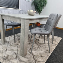 Kosy Koala Dining Table Set Of 4 Kitchen Dining Table And 4 Grey Tufted Velvet Chairs - thumbnail 7