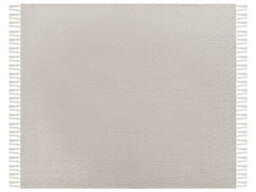 Beliani Bedspread Toutli Cotton 200 X 220 Cm Taupe - thumbnail 4