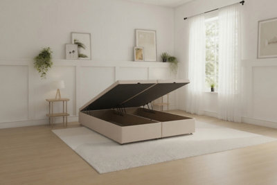 Sloomy Our Ottoman Base Sand Naples With Open End Storage - image 1