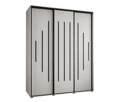 Arte Cannes Xii Sliding Door Wardrobe W190Cm - Bright White Storage For Contemporary Living - image 1
